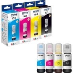 Epson 103 Ecotank 65 ml 4 Renk Kutulu Orijinal Mürekkep Seti
