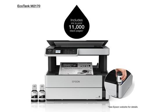 Epson Ecotank M2170 Fotokopi Tarayıcı Wifi Mürekkep Tanklı Mono Yazıcı