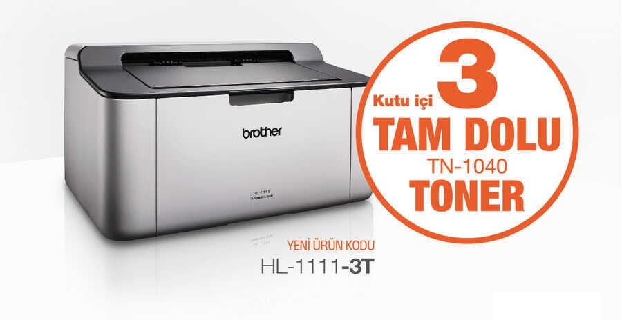 BROTHER HL-1111- MONO LAZER YAZICI 3 TONERLİ