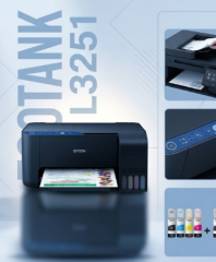 EPSON Ecotank L3251 Yaz+Tara+Foto+Wi-Fi Direct Tanklı Yazıcı Orjinal Mürekkepli