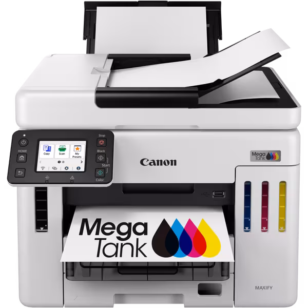 Canon Maxify GX7140 Wi-Fi + Tarayıcı + Fotokopi + Faks Renkli Çok Fonksiyonlu Tanklı Mürekkep Püskürtmeli Yazıcı ORJİNAL MÜREKKEPLİ