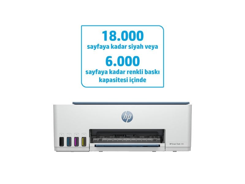 Hp Smart Tank 585 Tarayıcı Fotokopi Wi - Fi Mürekkep Püskürtmeli Tanklı Yazıcı 1F3Y4A