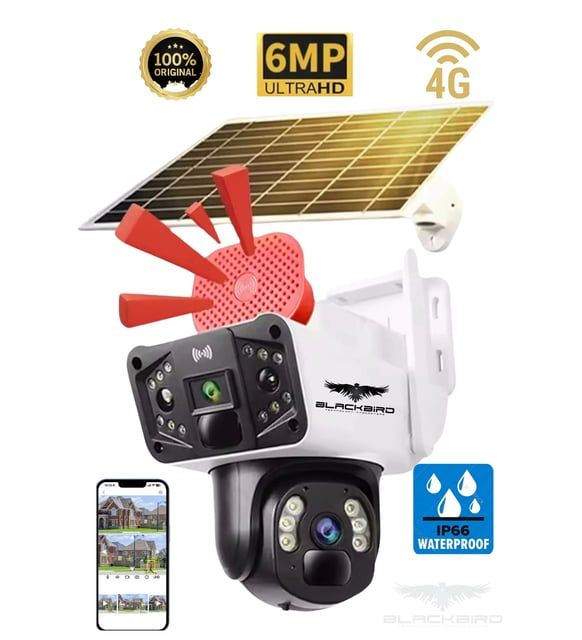 O-Kam 3915 4G 6MP Dual Lens Güneş Panelli PTZ