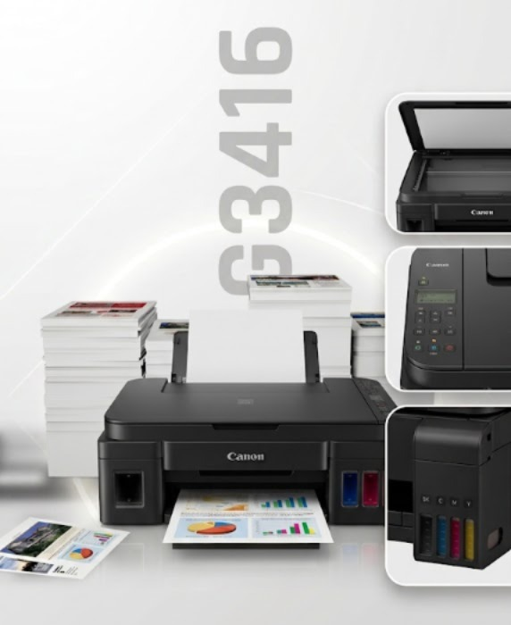 Canon G3416 Wi-Fi + Tarayıcı + Fotokopi Renkli Çok Fonksiyonlu ORJİNAL MÜREKKEPLİ