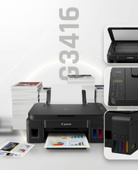 Canon G3416 Wi-Fi + Tarayıcı + Fotokopi Renkli Çok Fonksiyonlu ORJİNAL MÜREKKEPLİ