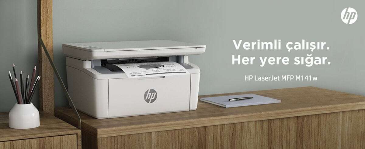 LaserJet MFP M141w Yazıcı, Baskı, Fotokopi, Tarama, Wi-fi