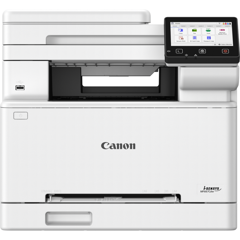 Canon i-Sensys MF667Cdw Wi-Fi + Tarayıcı + Fotokopi + Faks Renkli Çok Fonksiyonlu Lazer Yazıcı