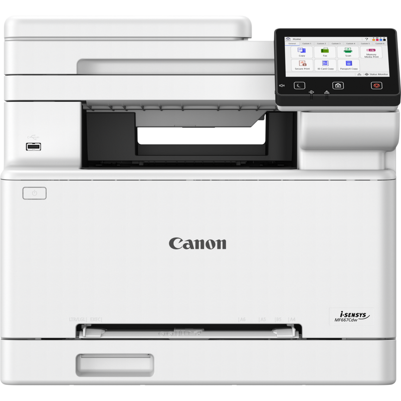 Canon i-Sensys MF667Cdw Wi-Fi + Tarayıcı + Fotokopi + Faks Renkli Çok Fonksiyonlu Lazer Yazıcı