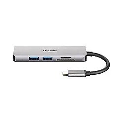 D-Link DUB-M530 Type-C 5’i 1 Arada HDMI Görüntü Aktarım ve SD/MicroSD Kart Okuyucu Adaptör