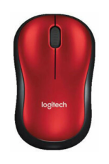 Logitech M185 910-002237 Kırmızı Optik Kablosuz Mouse