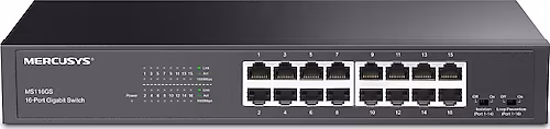 TP-LINK	MERCSYS MS116GS	16	PORT 10/100/1000	MBPS SWITCH	ÇELİK	KASA RACK	MOUNT