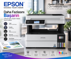 Epson EcoTank L6460 Wi-Fi + Tarayıcı + Fotokopi Renkli Çok Fonksiyonlu Tanklı Mürekkep Püskürtmeli Yazıcı